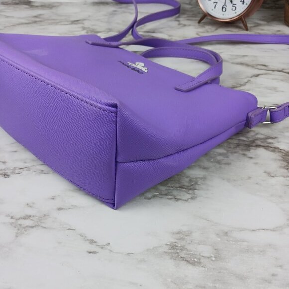 Marc Tetro Bichon Frise Purple Tote crossbody & wallet - Picture 6 of 15
